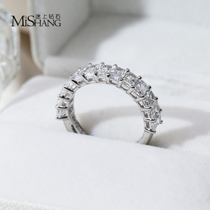 แหวนเพชรเมสซี่ รุ่น MSR-2170 แพลตตินั่ม เพชรเลี้ยงในห้องปฏิบัติการ แหวนหมั้น - Product Image 2