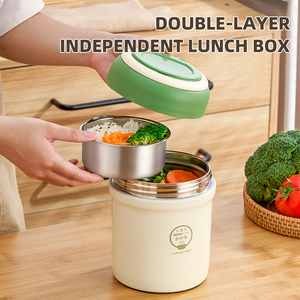 Lekfre hộp cơm trưa cách nhiệt lấy ra hộp cơm trưa bằng thép không gỉ cho Bình đựng thức ăn ấm hộp cơm trưa cách nhiệt cho trường học giữ ấm - Product Image 4