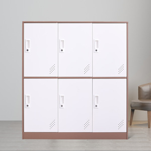 ตู้เก็บของเหล็ก 6 ประตู พร้อมกุญแจล็อค สำหรับใช้ในสำนักงานและโรงเรียน - Product Image 1