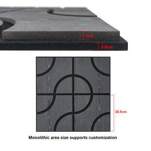MDF + ポリエステル繊維防音スラット壁音響パネルAkupanelモダン環境に優しい円形グラフィック - Product Image 2