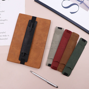 Portapenne in pelle elastica custodia per taccuino penne per penne - Product Image 4