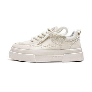 Autumn 2025 New Men's Lace-up Platform <b>White</b> Breathable <b>Casual</b> Sports <b>Shoes</b> - Product Image 1