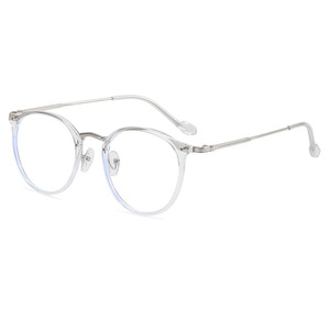 Anti Blue Light Glasses Round <b>Frame</b> <b>Black</b> Men's Fashion Optical Eyewear 9377 - Product Image 4