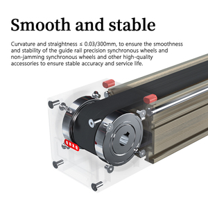 QRXQ RXP45 mit 400-W-Servomotor Faltbare Installation Lineare Führungs schiene für <span class=keywords><strong>CNC</strong></span>-Achsen-Roboterarm-Hochgeschwindigkeits-Riemen antrieb - Product Image 3
