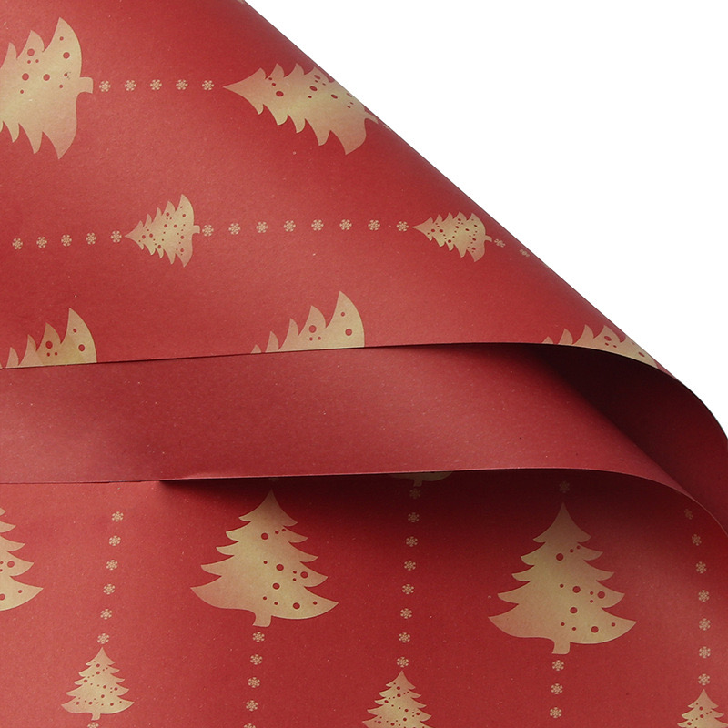 Wholesale 70gsm Christmas Wrapping Paper Packaging Gift Floral Wrapping Paper Luxury Children' Surprise Gift Wrapping Paper