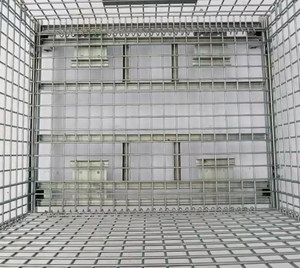 Boîtes de rangement empilables en acier de grande capacité, porte-palette en métal pliable, Cage de stockage - Product Image 5