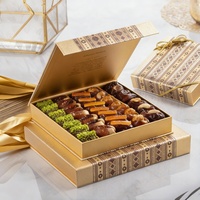 Boîte de luxe personnalisée en carton rigide magnétique pour dattes, fabrication en usine à faible MOQ, idéale pour le Ramadan