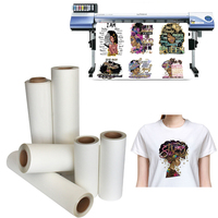 Papel de transferencia térmica, rollos de hojas de vinilo para ropa, película Dtf