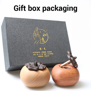 Vente en gros de cônes d'encens thérapeutiques en forme de kaki personnalisés pour la chambre à coucher, diffuseurs d'aromathérapie en bois de noyer noir - Product Image 5