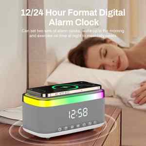 Smart for Portable <b>Speaker</b> with 15W Wireless Charging Desktop Night Light <b>Speaker</b> - Product Image 3