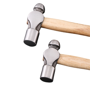 Martillo de punta esférica de 0.5-2.5LB, grado industrial 45 #   Cabeza forjada de acero al carbono con mango de madera resistente para reparaciones mecánicas domésticas - Product Image 3