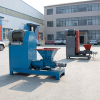 Extrudeuse de bâtons de charbon de carburant moderne, nouveau Type de conception unique, ligne de machine à fabriquer des briquettes de bois pour cheminée, 2023