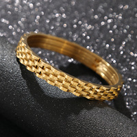 Bracelet en acier inoxydable et titane, minimaliste, personnalisé, ajustable, bijoux tendance pour un usage quotidien