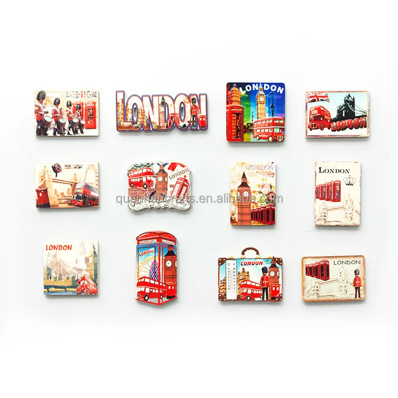 Anpassung London Souvenirs 3D Geschenk Souvenir Wohnkultur Kühlschrank Magnete benutzer definierte