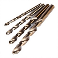 Forets hélicoïdaux SY SY-16 HSS-CO 5% à queue en N de 3,5 mm à finition lisse pour perçage de métaux, longueur de travail 1-20 mm