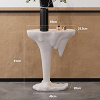 Table console en composite FRP, montagnes et rivières, design simple et moderne, luxe léger, salon, véranda, couloir, meubles de maison