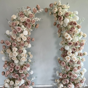 Y-HOA036 Arco de Flores para Boda al por Mayor, Decoración de Fondo con Flores de Seda, Arreglo Floral para Boda, Decoración de Arco con Flores Artificiales - Product Image 1