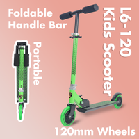 Trottinette sous licence Lamborghini à hauteur réglable pour enfants scooter à pieds avec guidon pliable