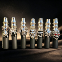 Boquilla de Metal para Hookah con Diseño Único de Serpiente 3D, Puntas Individuales para Shisha, Collar