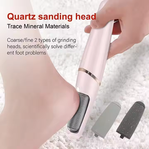Removedor de Callos Eléctrico Recargable con Luz LED, Herramienta de Pedicura Impermeable <span class=keywords><strong>para</strong></span> Piel Muerta y Talones Agrietados - Product Image 2