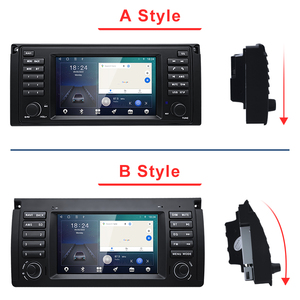 Lecteurs multimédias vidéo pour voiture HFMidia 7 pouces Android AUTO Carplay, radio Bluetooth, GPS, navigation pour BMW X5 E53 Série 5 E39 E38 - Product Image 2