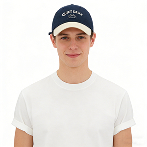Gorra de Béisbol de Dos Tonos Quiet Dawn para Hombre y Mujer, Gorra de Sol Minimalista Bordada, Ajustable y Ligera, Estilo Dad Hat para el Uso Diario - Product Image 3