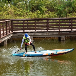 Bulk 2 Person <b>Inflatable</b> Surfboard for Fishing with Seat Motor Waterproof Design-Ocean Waters Use - Product Image 3