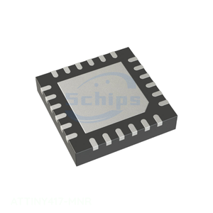 ATTINY417-MNR 24 VFQFN ชิ้นส่วนอิเล็กทรอนิกส์แบบฝังแผ่นต่อสายภายนอก ซื้อออนไลน์ ชิ้นส่วนอิเล็กทรอนิกส์ BOM IC มีสินค้าในสต็อก - Product Image 1