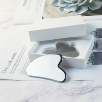 Outil de soin de la peau personnalisé en forme de cœur en acier inoxydable Gua Sha pour massage facial et outil de beauté – Vente en gros
