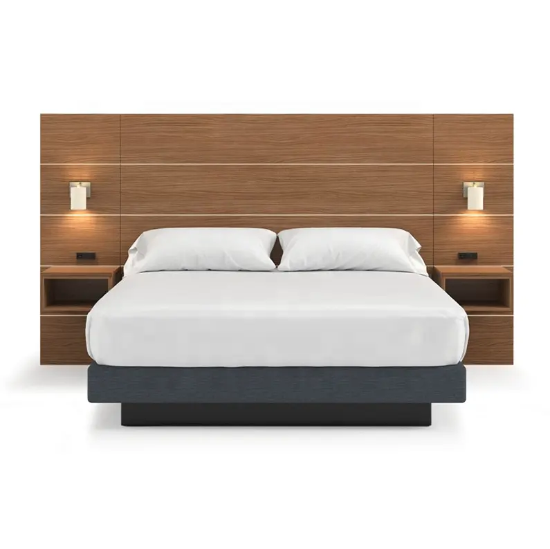 Holiday Inn H4 Express Furniture Sofas Bedroom Suite Hotel Bedroom Set Modern Solid Wood Banding/pvc Banding Standard 5YEARS
