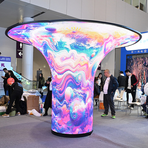 P4 P5 RGB pannello a colori 320*160mm SMD1921 modulo <span class=keywords><strong>Display</strong></span> a <span class=keywords><strong>LED</strong></span> pannello schermo Tunnel personalizzato schermo interno <span class=keywords><strong>Led</strong></span> morbido modulo - Product Image 2