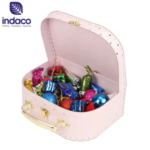 Valise en carton écologique de luxe personnalisée pour bébé, cadeau pour bébé avec poignée en métal - Product Image 4