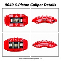 Kit d'étriers de frein haute performance 9040 à 6 pistons, disques de 355 mm, jantes 18 pouces pour Audi A3 S3 RS3 8V 8Y 2012-2025, TTS, Q3, A4, A5, A6