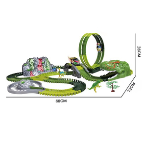 Meilleure vente sur <span class=keywords><strong>Amazon</strong></span> jouets créatifs bricolage pour enfants jouets volcan dinosaures à pulvériser pour voitures de course électriques sur rail jouets pour enfants - Product Image 5