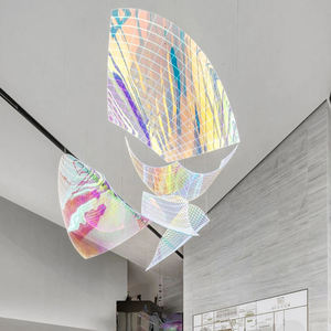 Tùy chỉnh lớn thủ công màu nhiều màu đèn chùm thủy tinh cho phòng trưng bày nghệ thuật & biệt thự sang trọng hội trường - Product Image 2
