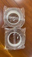 Ruban adhésif nano transparent imperméable lavable à double face, résistant, sensible à la pression, découpé à la forme, réutilisable, 30 mm x 2 mm x 5 m