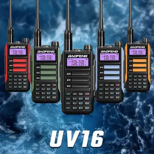 最佳2022宝丰UV-16专业大功率天线对讲机C型充电器远程防水UV16收发器火腿收音机