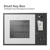 Gabinete de Llaves Inteligente con 45 Ranuras, Caja Fuerte con Control de Llaves RFID, Sistema Electrónico de Gestión de Llaves, Montaje en Pared, NFC, Huella Dactilar, Reconocimiento Facial