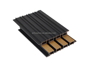 Phong cách mới WPC gỗ composite PVC Panel tường trong nhà ngoài trời Vinyl siding gỗ nhìn không thấm nước nhà bên ngoài bức tường Ốp - Product Image 2