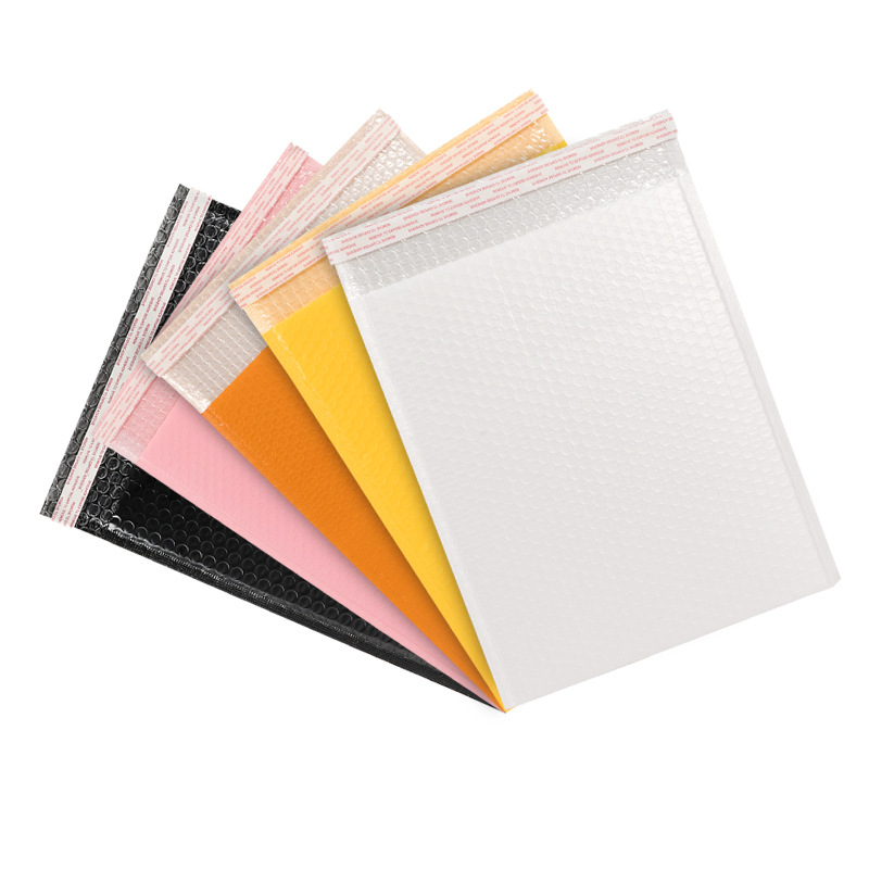 Оптовая продажа, конверт из пузырчатой пленки на заказ с белой одеждой, экспресс-упаковка, водонепроницаемый ударопрочный почтовый пакет