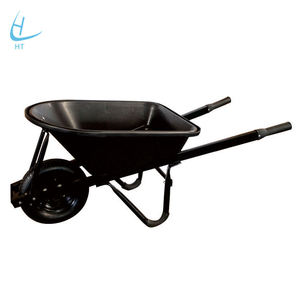 Brouette de jardin modèle WB6046 avec cuve en plastique durable Capacité de charge de 150 kg pour un transport facile du paillis de sol - Product Image 1