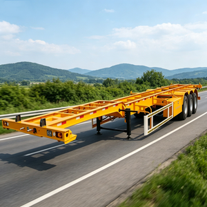 Semirimorchio Scheletrato a 3 Assi Economico e Veloce da Vendere con Chiusure Multiple per il Trasporto Containerizzato Transfrontaliero Pan-Africa - Product Image 1