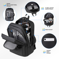 Nouveauté 2026 : Sac à dos professionnel 17 pouces, avec port de chargement USB-C, grande capacité, idéal pour ordinateur portable, directement de l'usine pour usage quotidien