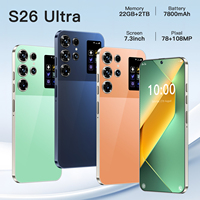 Smartphone S26 Ultra de Alta Calidad, 22+1TB, Deca Core, 108MP, Pantalla Grande de 7.3 Pulgadas, Android 15 Global, 5G Desbloqueado