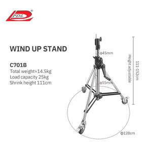 Trépied multifonctionnel Saturn(PDL) C701B, support d'éclairage, film et télévision, pliable, robuste, <span class=keywords><strong>pour</strong></span> caméra de tournage, trépied à manivelle - Product Image 2