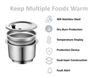 Chauffe-soupe électrique numérique 10L à température contrôlée, idéal pour garder les soupes au chaud lors d'événements de restauration