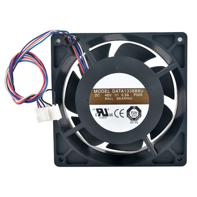 ANCHAOPU DATA1338B8U 127mm Plastic Dual-ball Bearing High-Speed Cooling Fan 127x127x38mm DC48V 0.50A (6-pin) Server Cabinet OEM