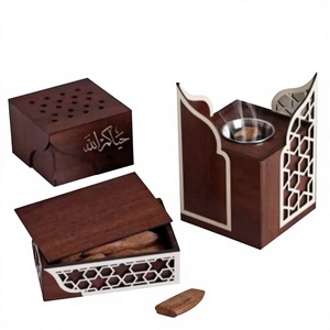 Quemador de Incienso de Madera Ecológico de Estilo Oriental, Diseño Único, Quemador de Bakhoor, Tendencia, Precio Bajo, Ramadán, Eid - Product Image 1