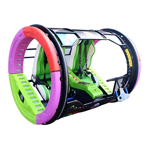 รถหมุนหรู 360 องศา สำหรับ 2 คน พร้อมอุปกรณ์ไฟฟ้า สำหรับสวนสนุกกลางแจ้ง - Product Image 3