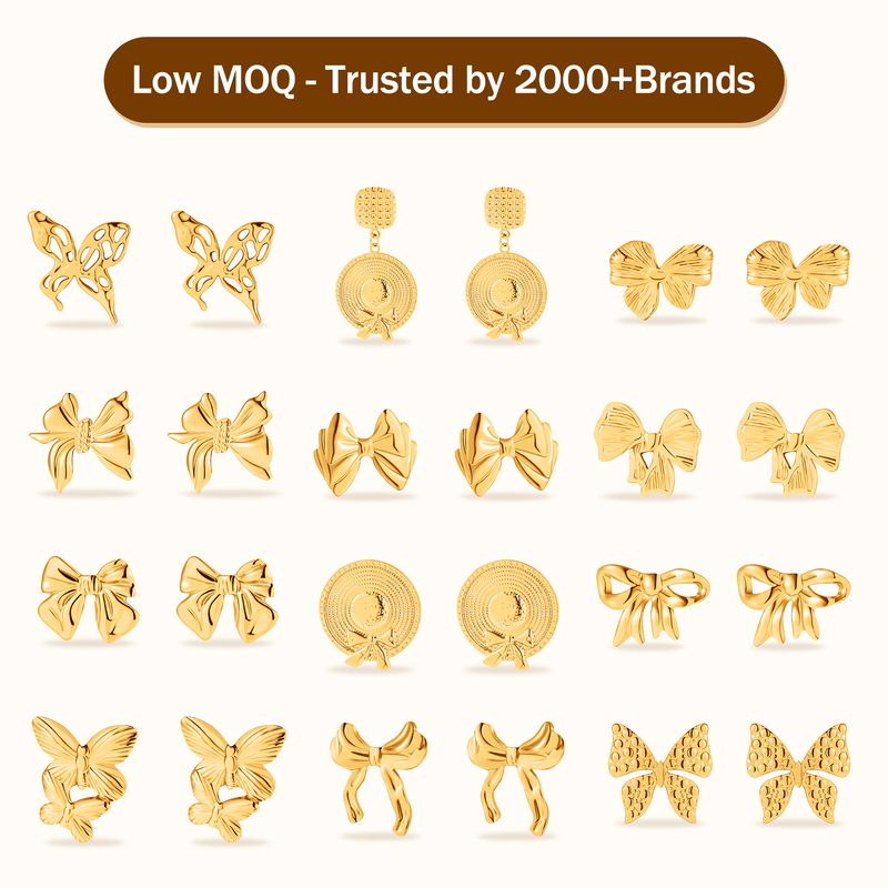 HOVANCI Fashion Trendy Gold Plated Stainless